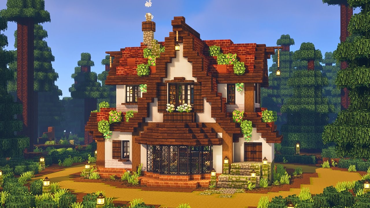 Cozy Autumn Cottage 🍂 Minecraft Tutorial Mizuno&rsquo;s 16 Craft Build