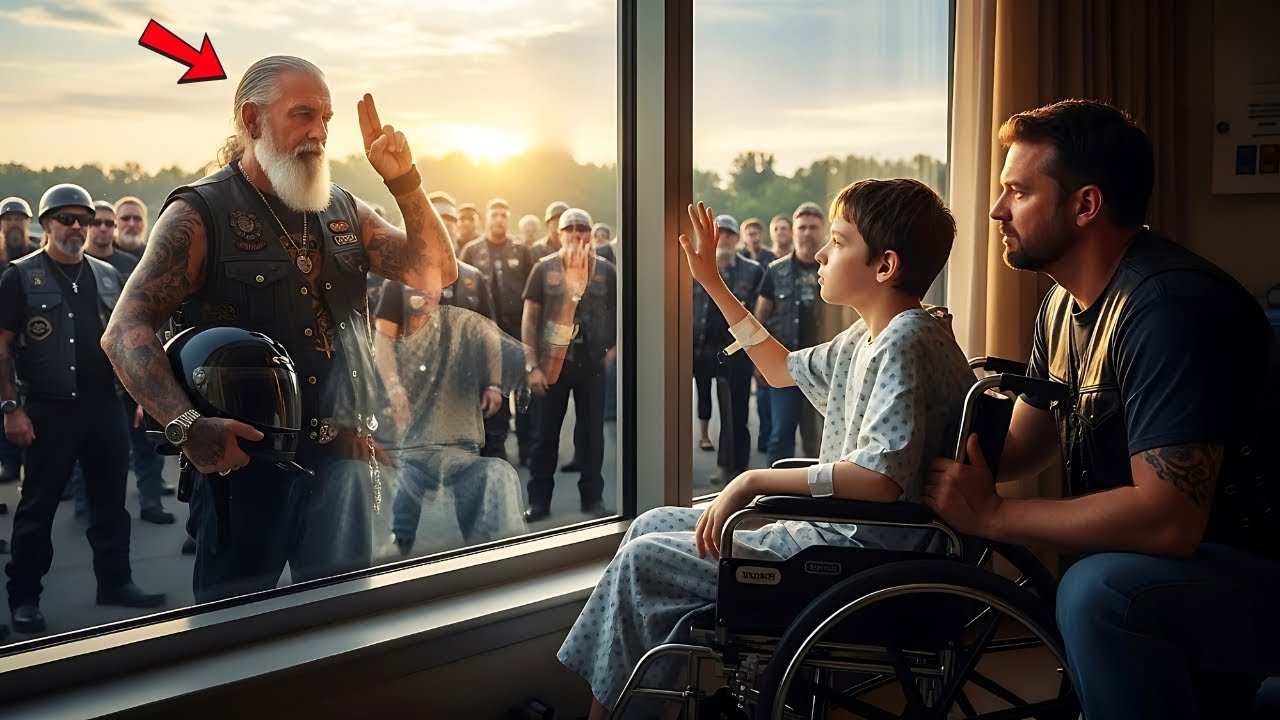 Junge wollte vor seiner OP nur ein Motorrad sehen – dann kamen 10.000 Hells Angels in Stille