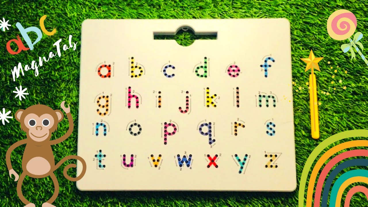 Learn to write abc's with MAGNATAB - Lowercase