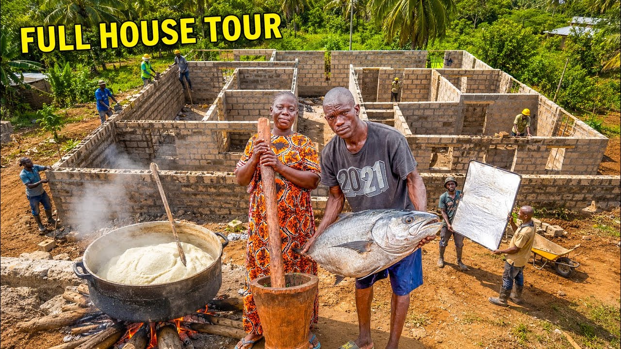 Full House Tour of Our Ongoing 3-Bedroom Dream Home!🏡Unbelievable Progress&Creamy Coconut Fish Curry