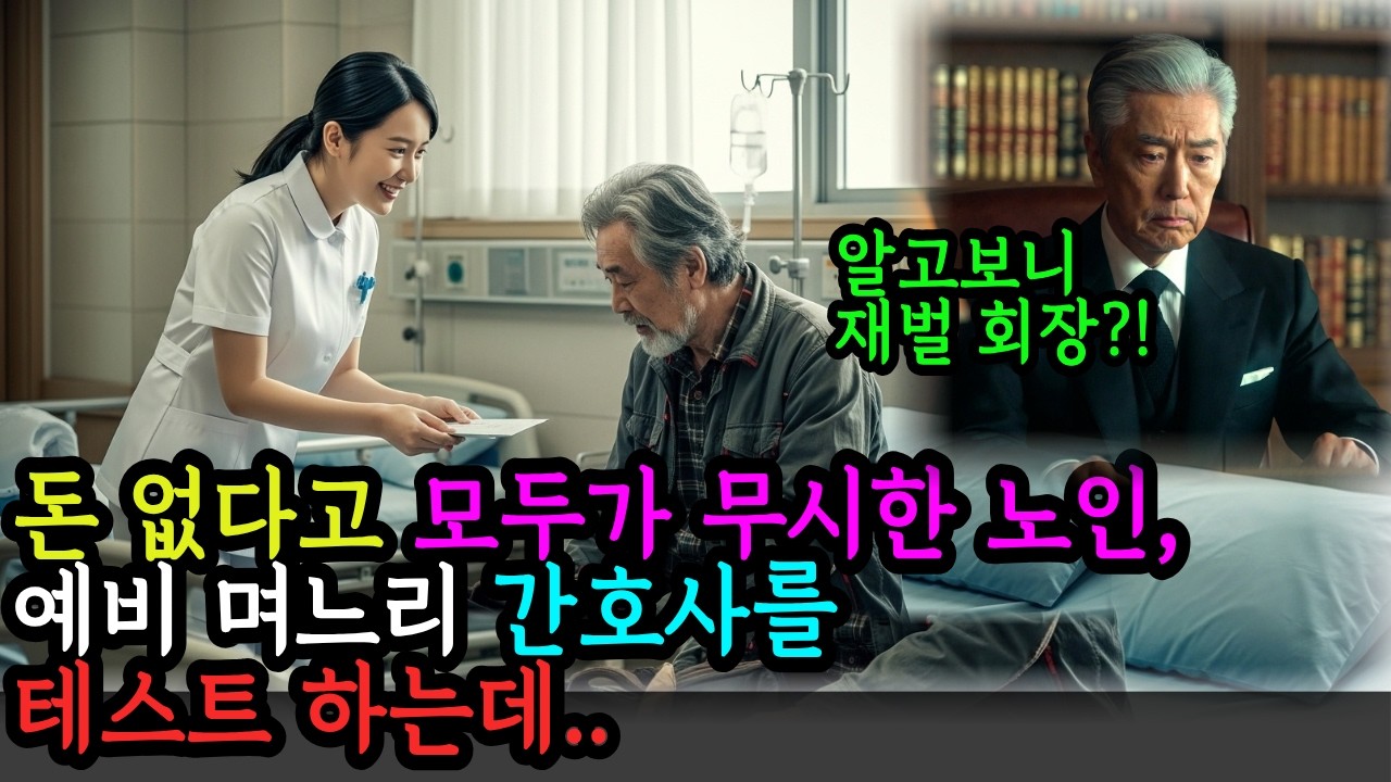 돈 없다고 모두가 무시한 거지노인, 예비 며느리 간호사를 테스트하러 병원에 가는데.. 알고보니 재벌회장?ㅣ인생사연ㅣ노후사연ㅣ감동사연ㅣ오디오북 | 인생오디오북