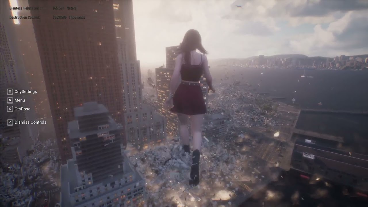 Giantess Playground 全部壊すの大変なのよ？