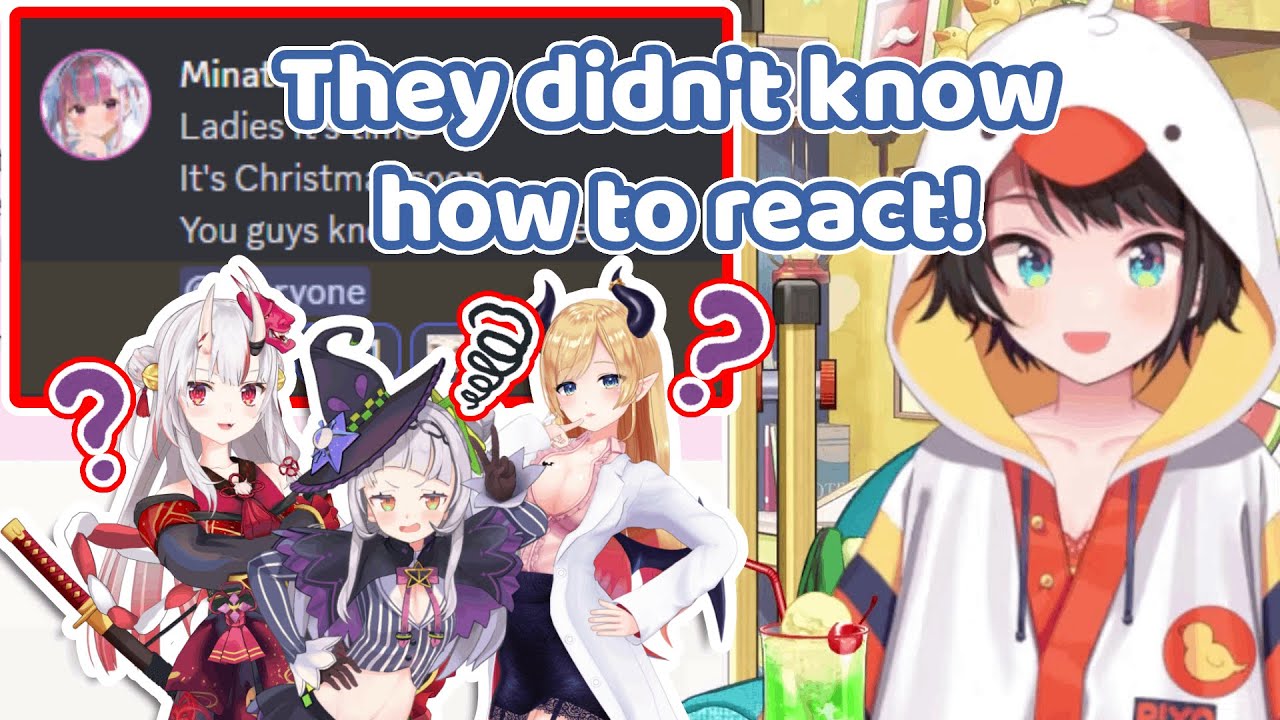 Subaru and the rest were confused by Aqua's discord message 【Hololive/ENG Sub】