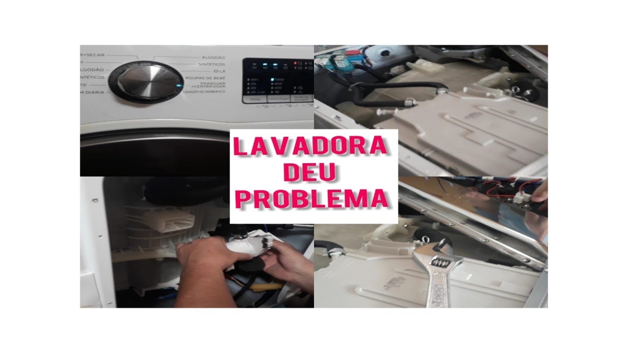 Oque fazer quando sua máquina não drena a água samsung lava e seca