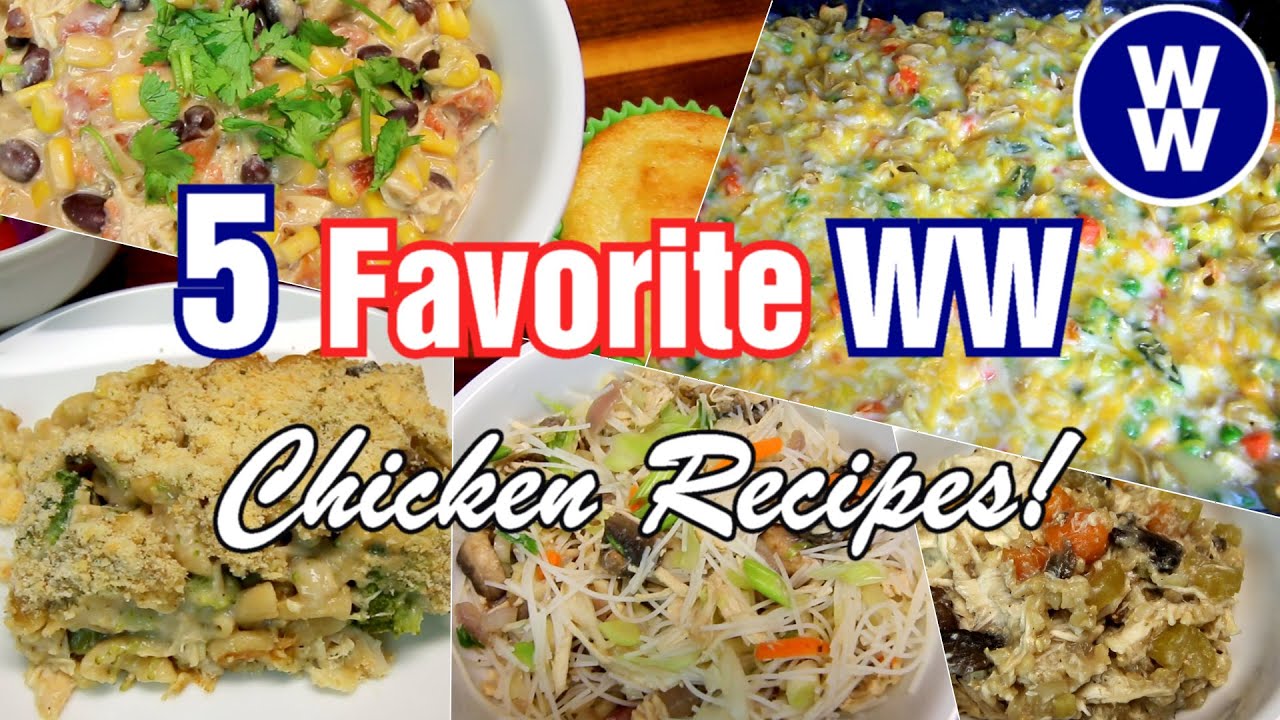 5 FAVORITE  WW Chicken Recipes (Weight Watchers) BROCCOLI CHICKEN & CHEESE CASSEROLE🥦🍗🧀