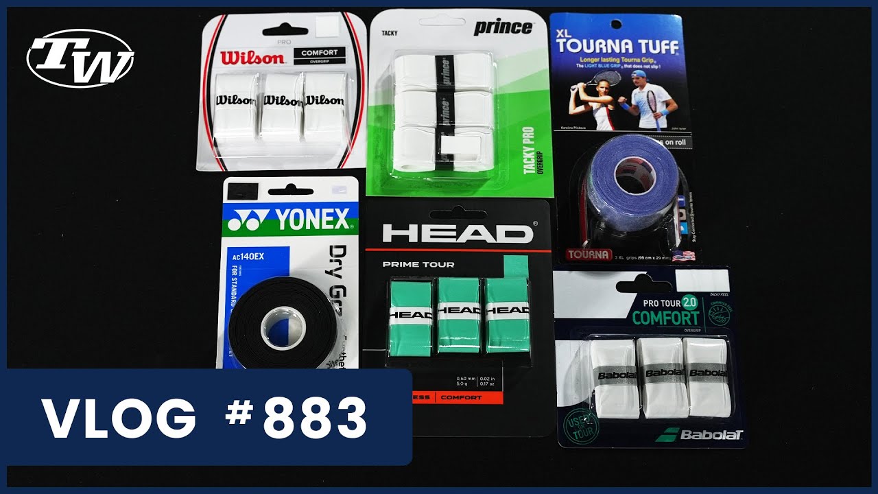 Overgrips we LOVE to put on our racquets & why; plus VINTAGE tennis racquet finds - VLOG 883