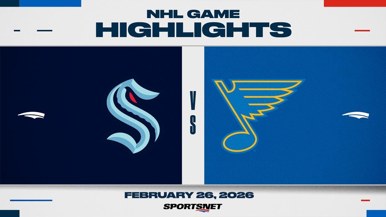 NHL Highlights | Kraken vs. Blues - February 26, 2026