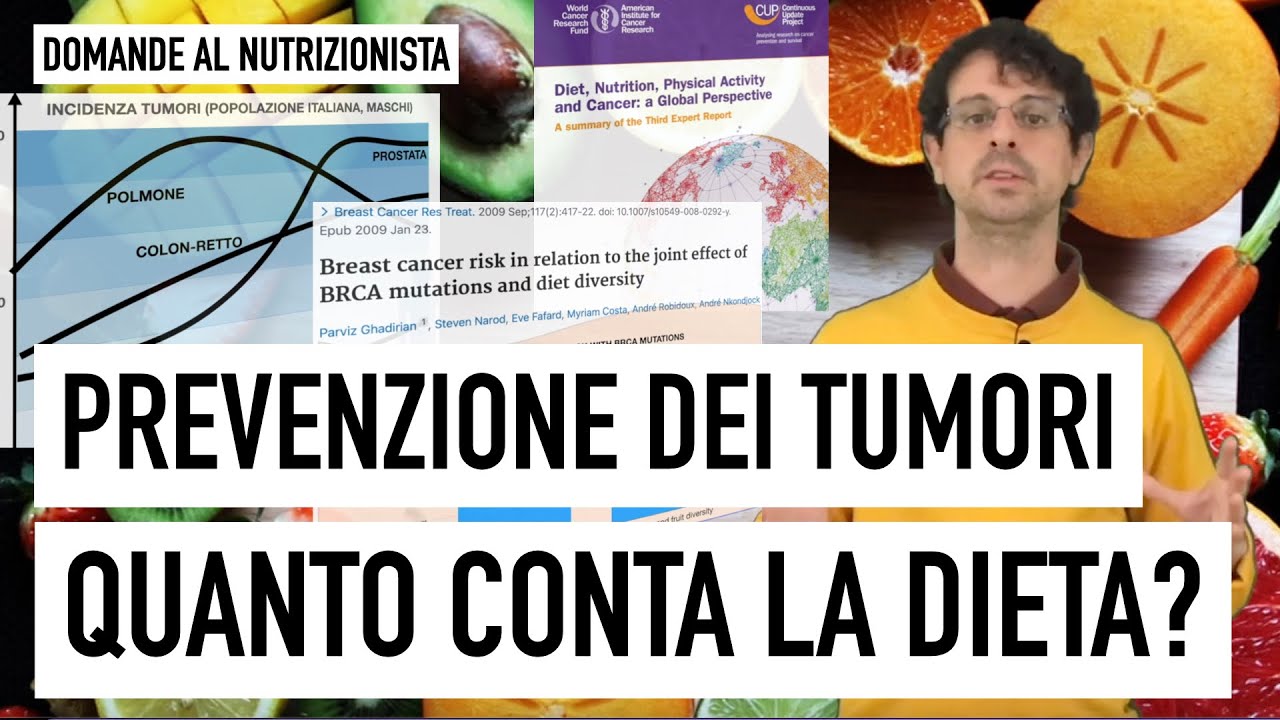 Prevenzione dei tumori: quanto conta la dieta?