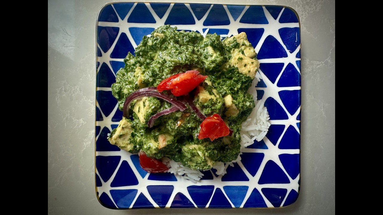 Indian-style Spinach Tofu