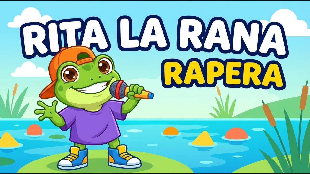 RITA LA RANA RAPERA 🐸🎤 CANCION INFANTIL