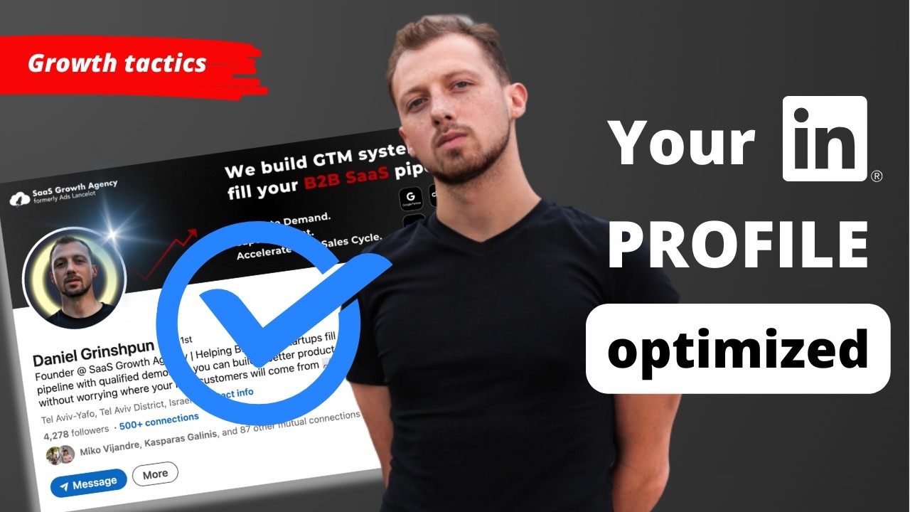 How to optimize your LinkedIn profile for cold outreach | LinkedIn lead generation for B2B Founders