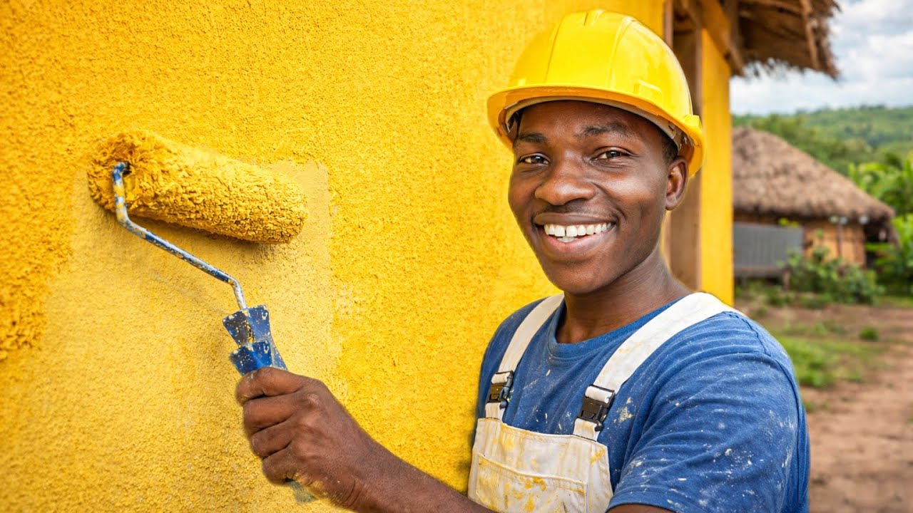 COME&Ccedil;OU! Pintando a Casa da Mam&atilde; Sorridente 😍🏡
