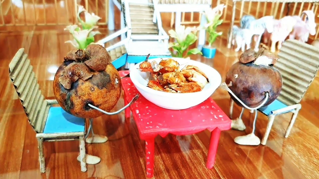 DIY Today, small families order fried Crab / mini farm.