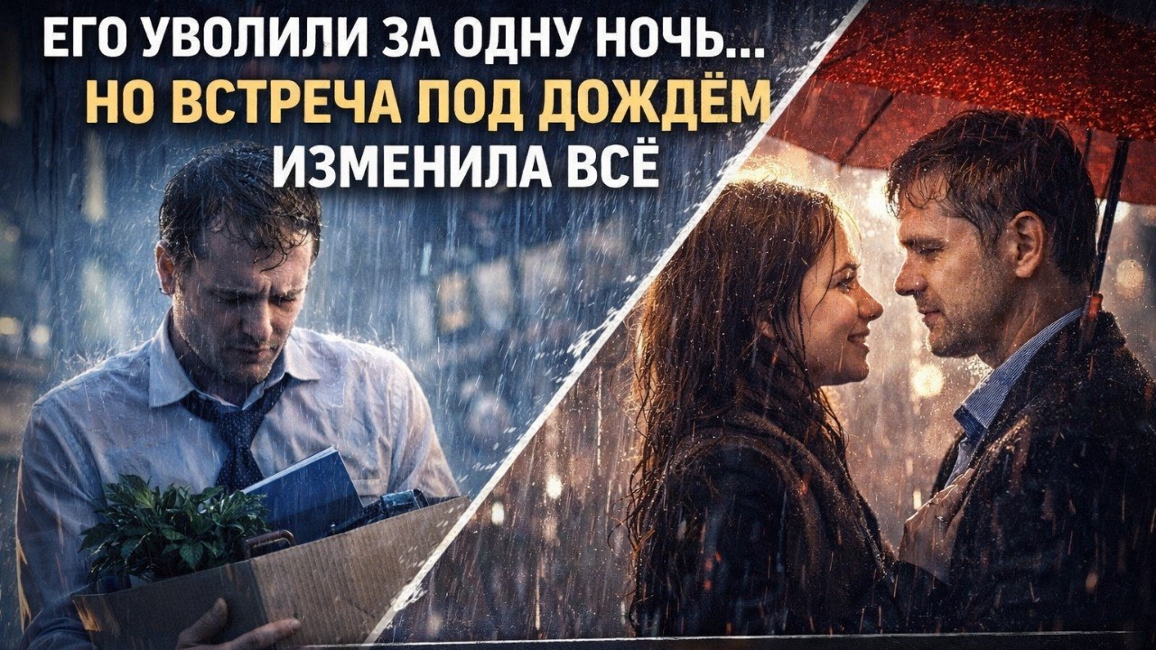 Его уволили за одну ночь… но встреча под дождём изменила всё | Сильная жизненная история