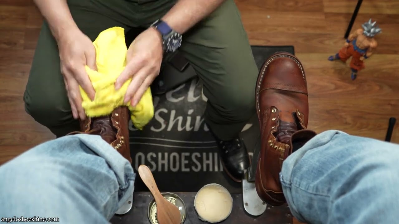 The GREATEST Stress Relief??? | Angelo Shoe Shine ASMR