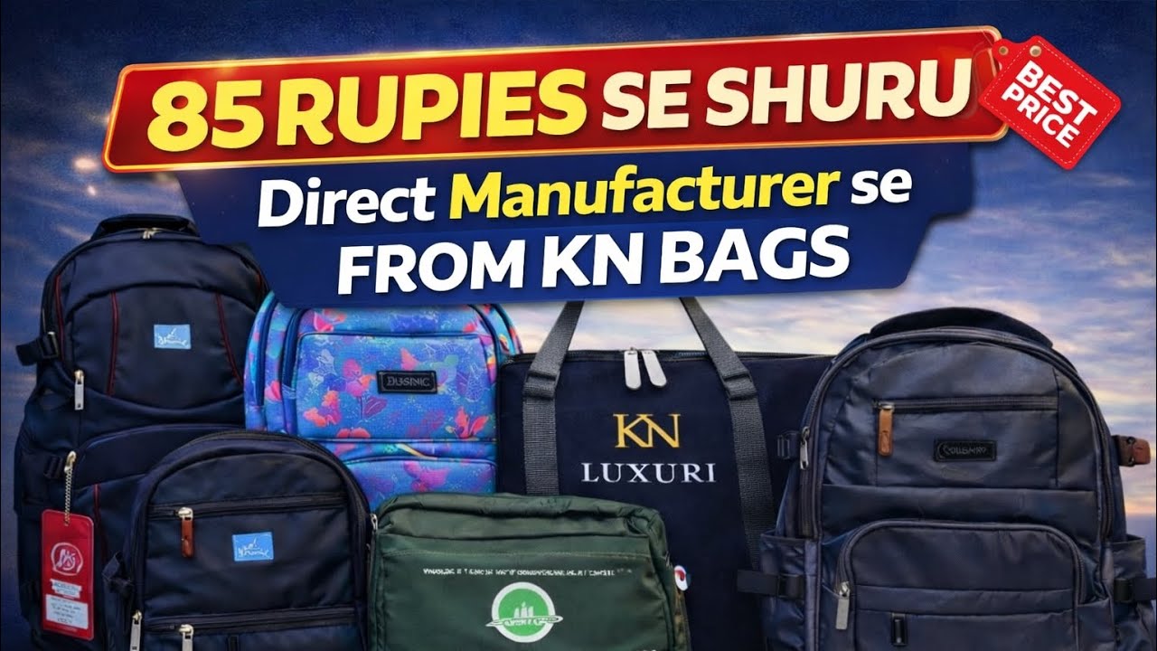 #Bags Wholesale Market #Mumbai | ₹85 Se Shuru | Direct Manufacturer KN Bags 🎒