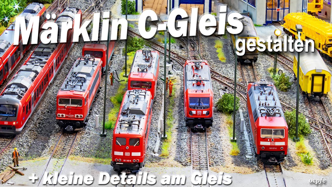 Märklin C Gleis gestalten (mit Eurobalisen , PZB , Grenzzeichen und mehr)