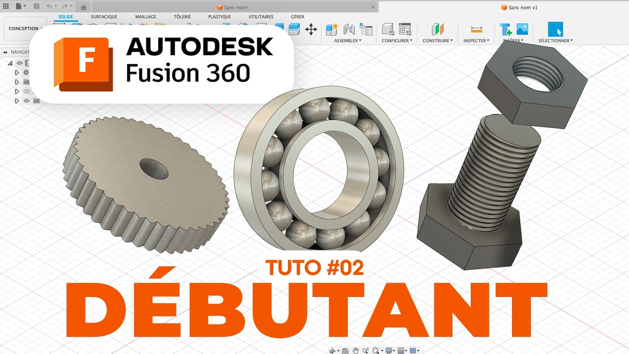 Fusion 360 : modéliser un roulement à billes