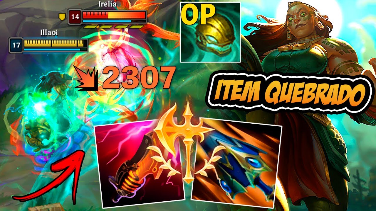 ESSE ITEM DE LETALIDADE FICA QUEBRADO NA ILLAOI TOP !! - LEAGUE OF LEGENDS
