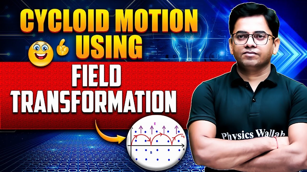 Cycloid Motion Using Field Transformation | Concept of Electromagnetic Induction Explained