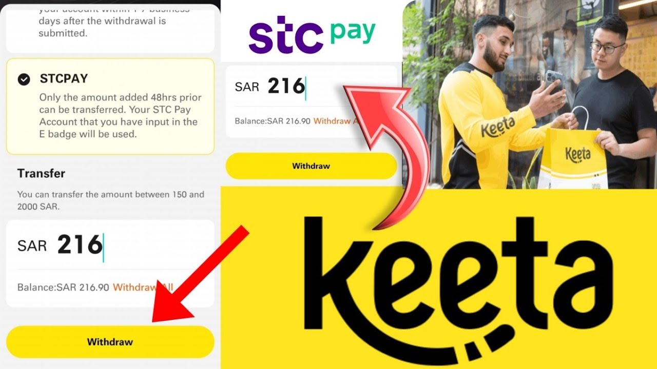 keeta delivery ksa withdrawal all amount keeta delivery se apne paise kaise nikale urdu Hindi