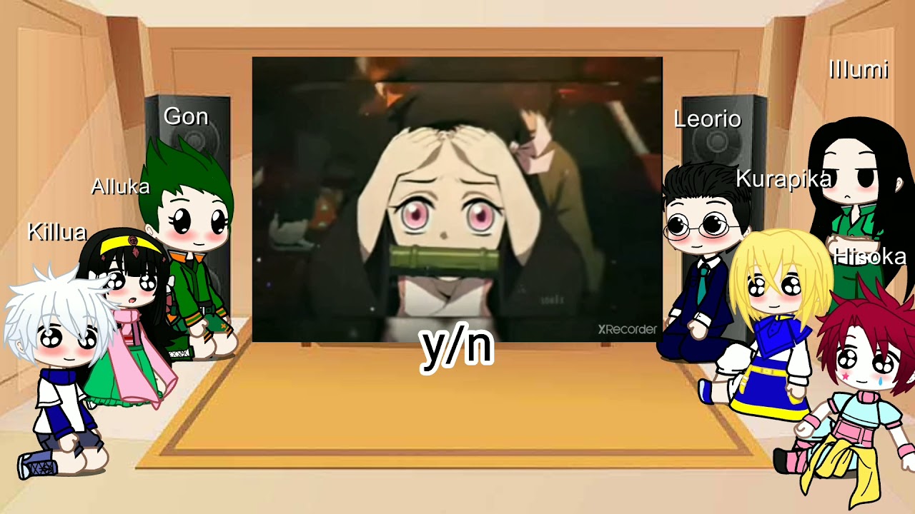 Hxh react to Y/n as Nezuko Kamado