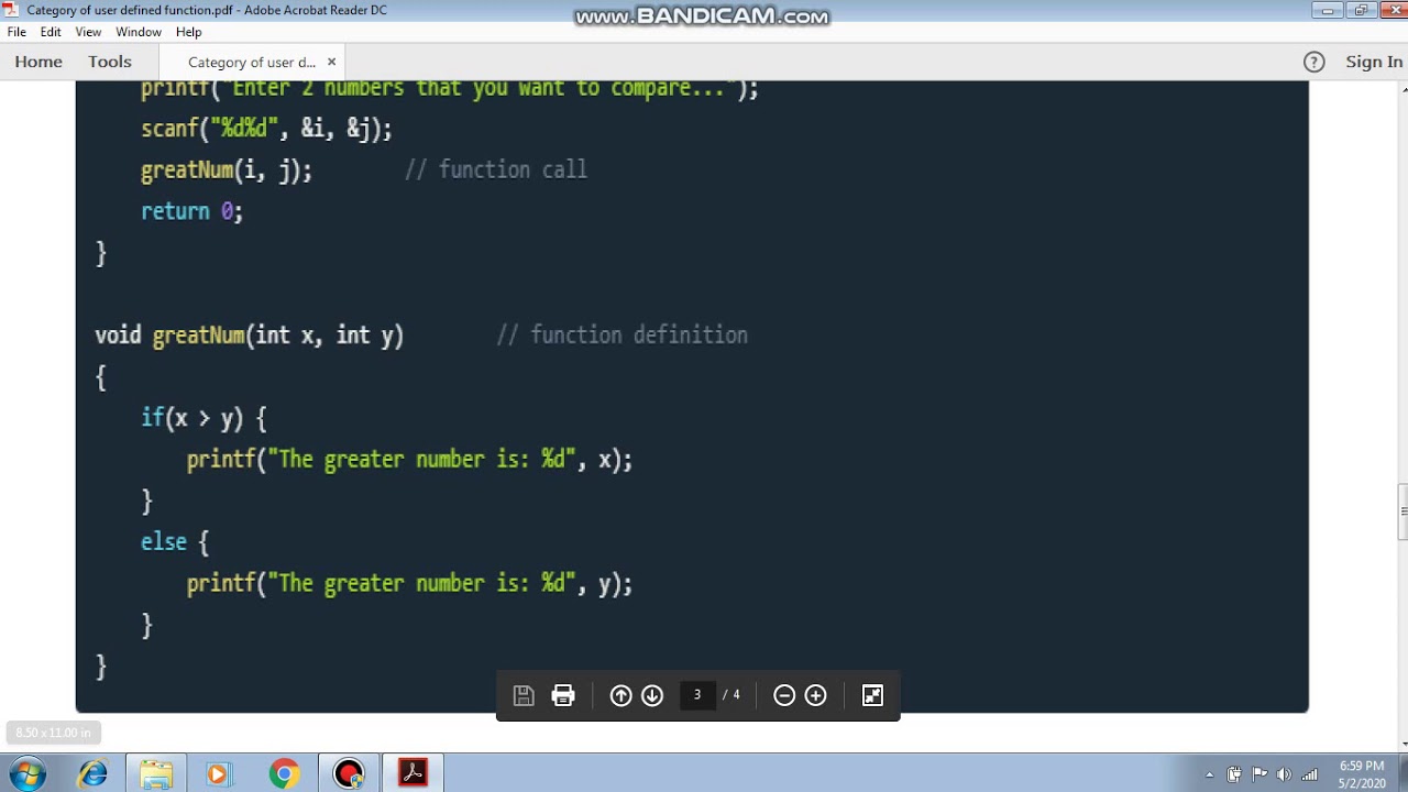 Category of function