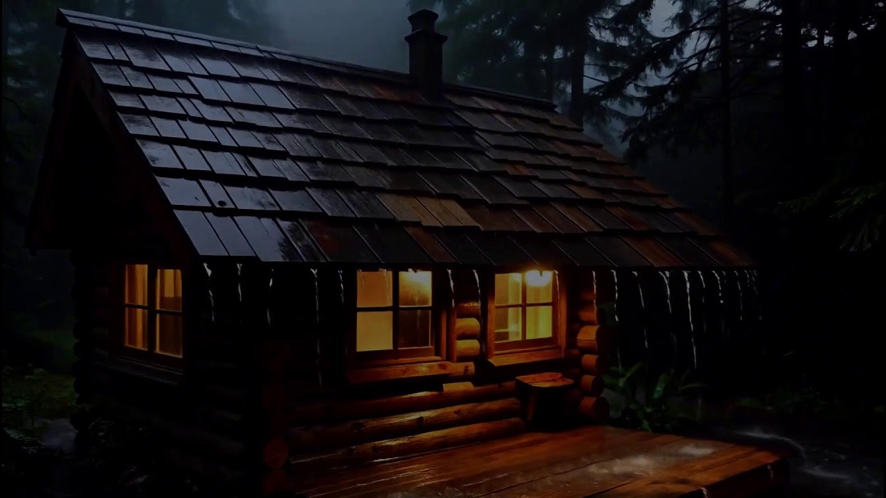 Uninterrupted Rain Sounds | Quiet Cabin in the Deep Forest