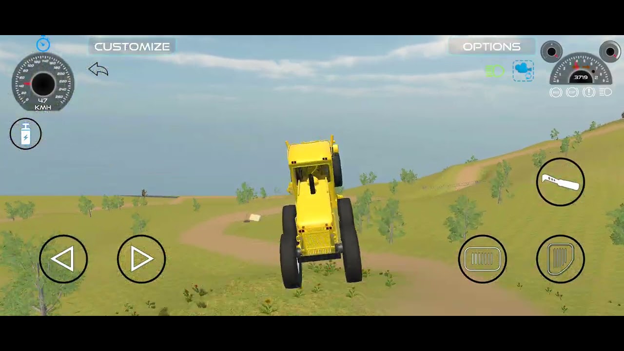 Motor grader machine off road driving Simulator 3d game
