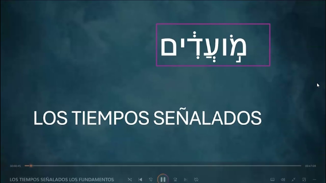 Clase#1. Aprendiendo en HEBREO Las Fiestas del Santuario - Francisco Guerra - Miér. 14, ene.2026.