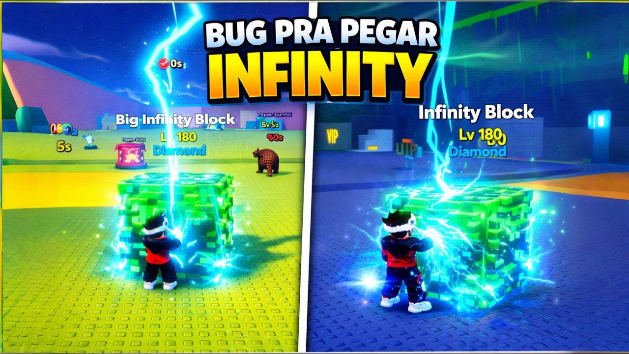 PEGUEI VARIAS INFINITY LUCKY BLOCKS NO FUJA DA TSUNAMI PARA BRAINROTS