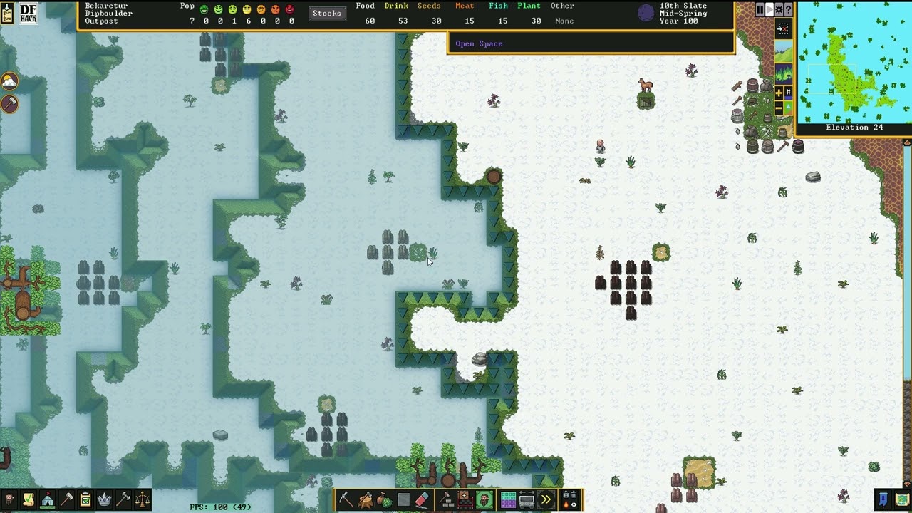 Dwarf Fortress Speedrun - Millionaire% New World Record - 2:16:47 (Raw Footage)