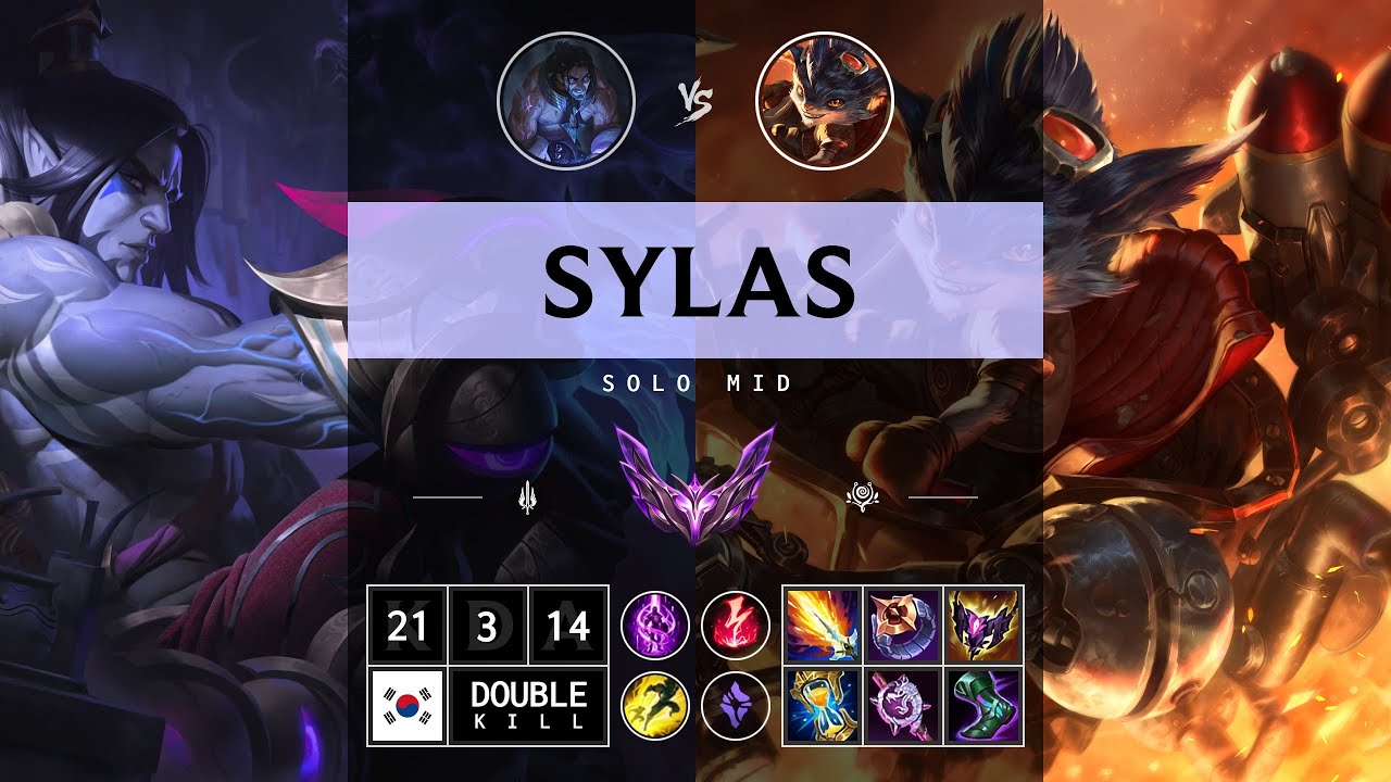 Sylas Mid vs Rumble - KR Master Patch 14.13