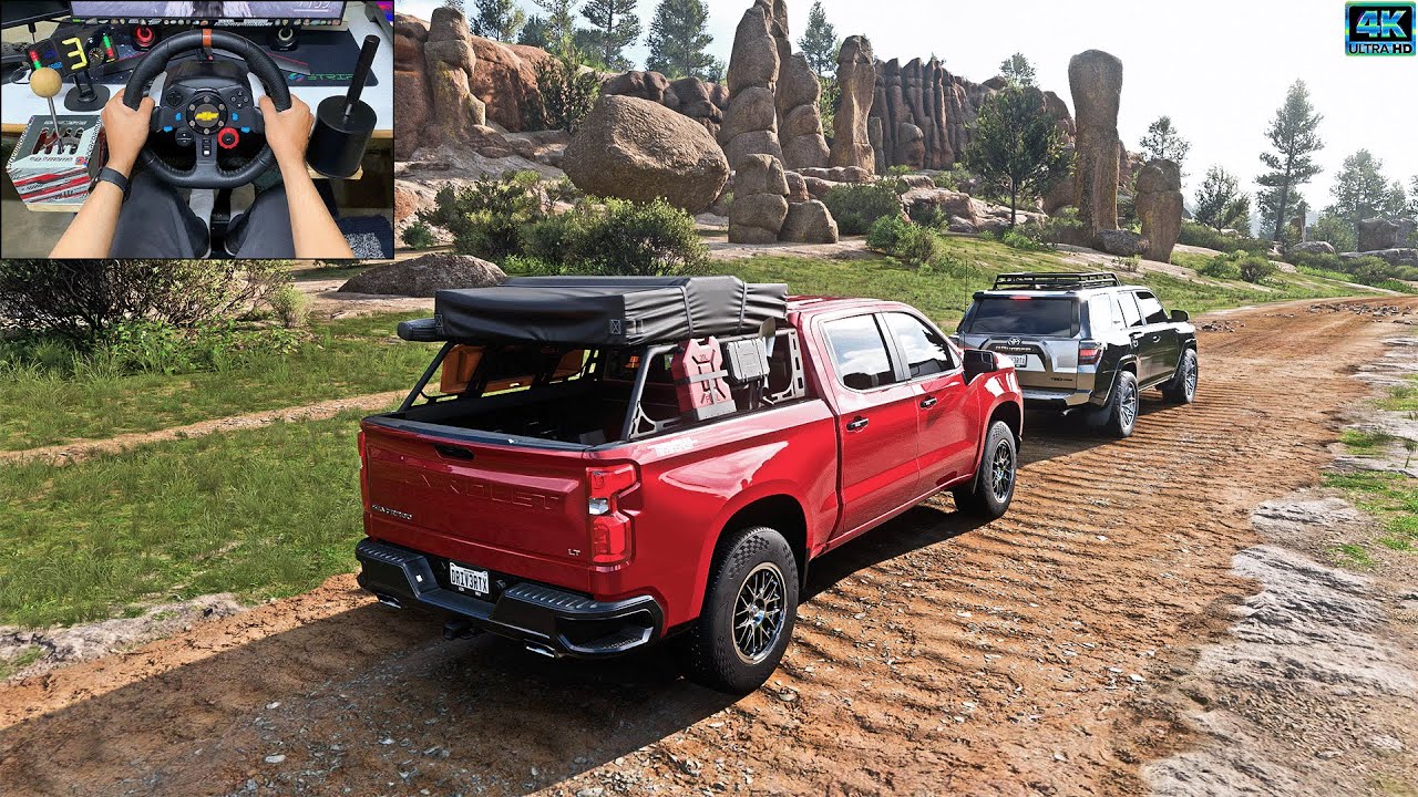 Chevy Silverado Boss & Toyota 4Runner TRD | OFFROAD Forza Horizon 5 | Logitech G29 Steering Wheel