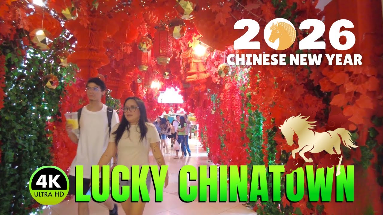 [4K] Lucky Chinatown Mall Manila  Chinese New Year 2026 Festival Tour