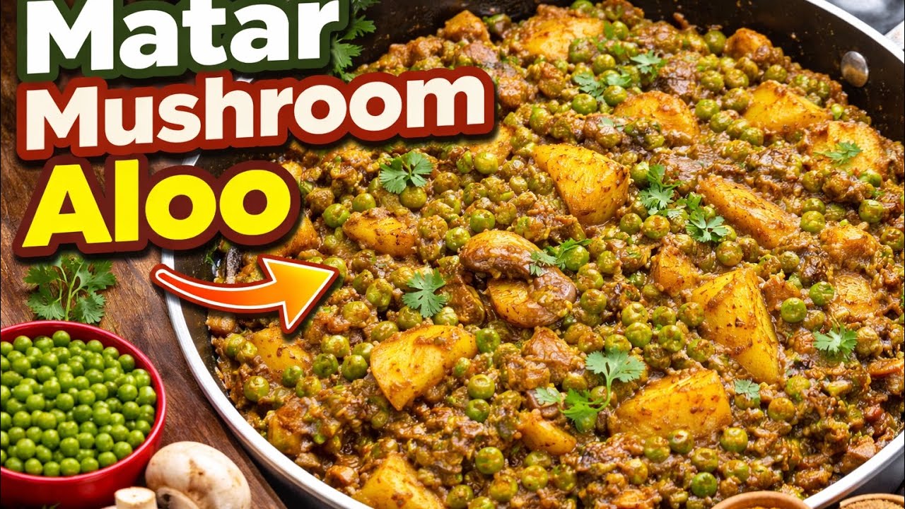 Karandeep Kaur Dhillon  is live!with matar 🫛 mashroom 🍄 recipe