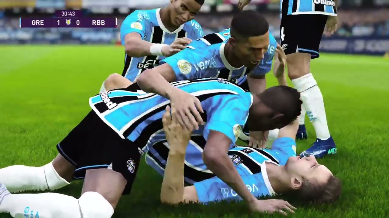 GR3M10 X BR4G4NT1N0  40 V1V0 C0M 1M4G3N5  JOGO DE HOJE GAMEPLAY PES 2020 PS5