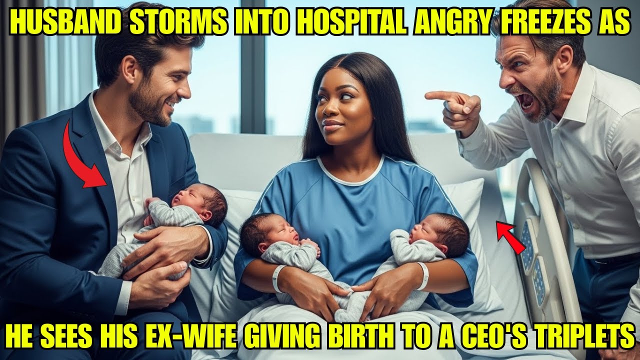 Husband Storms Into Hospital Angry, Freezes as He Sees His Ex-Wife Giving Birth to a CEO's Triplets