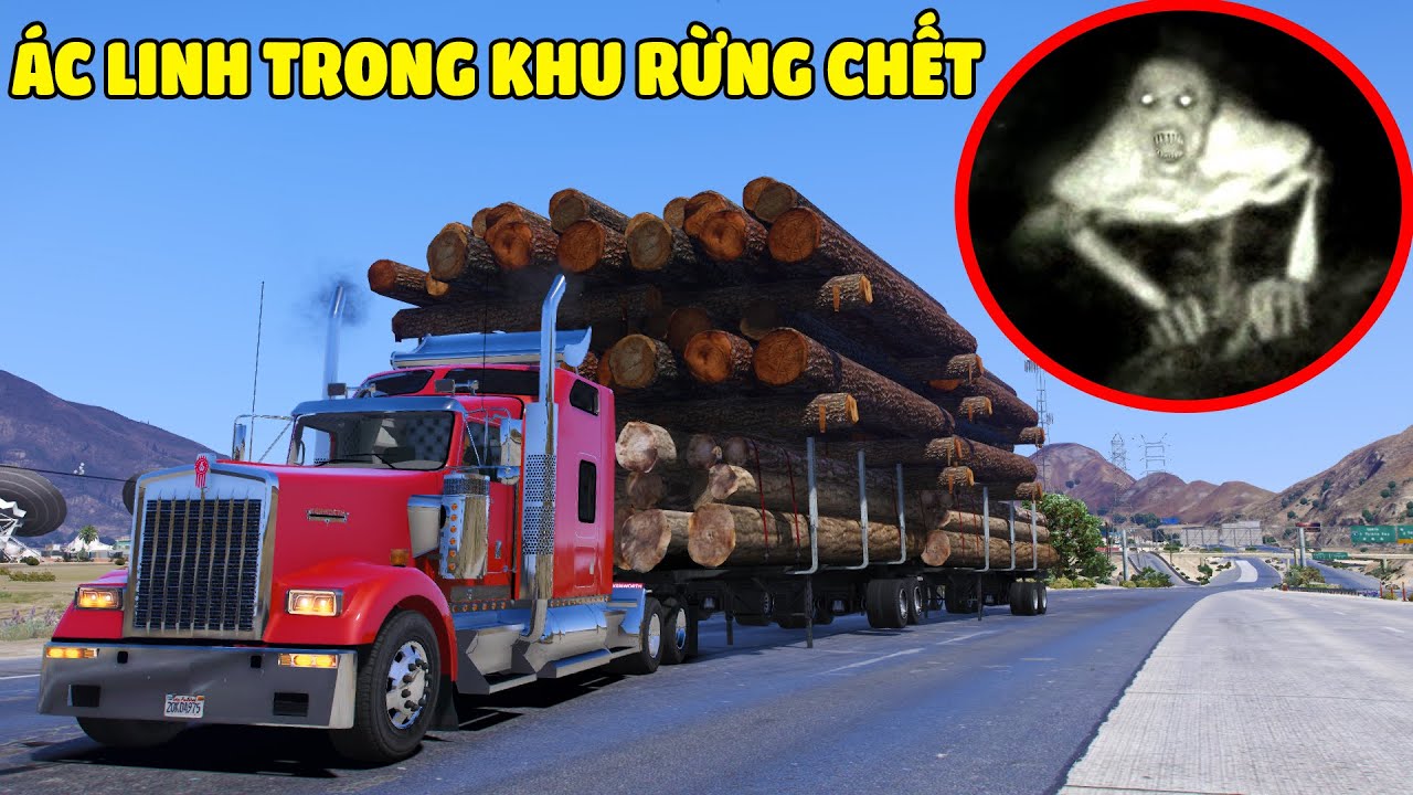 GTA 5 CONTAINER Vận Chuyển 500 Tấn Gỗ Bị Mắc Kẹt Tại Hẻm Núi Bắt Ngờ Gặp ÁC LINH Trong Khu Rừng Già