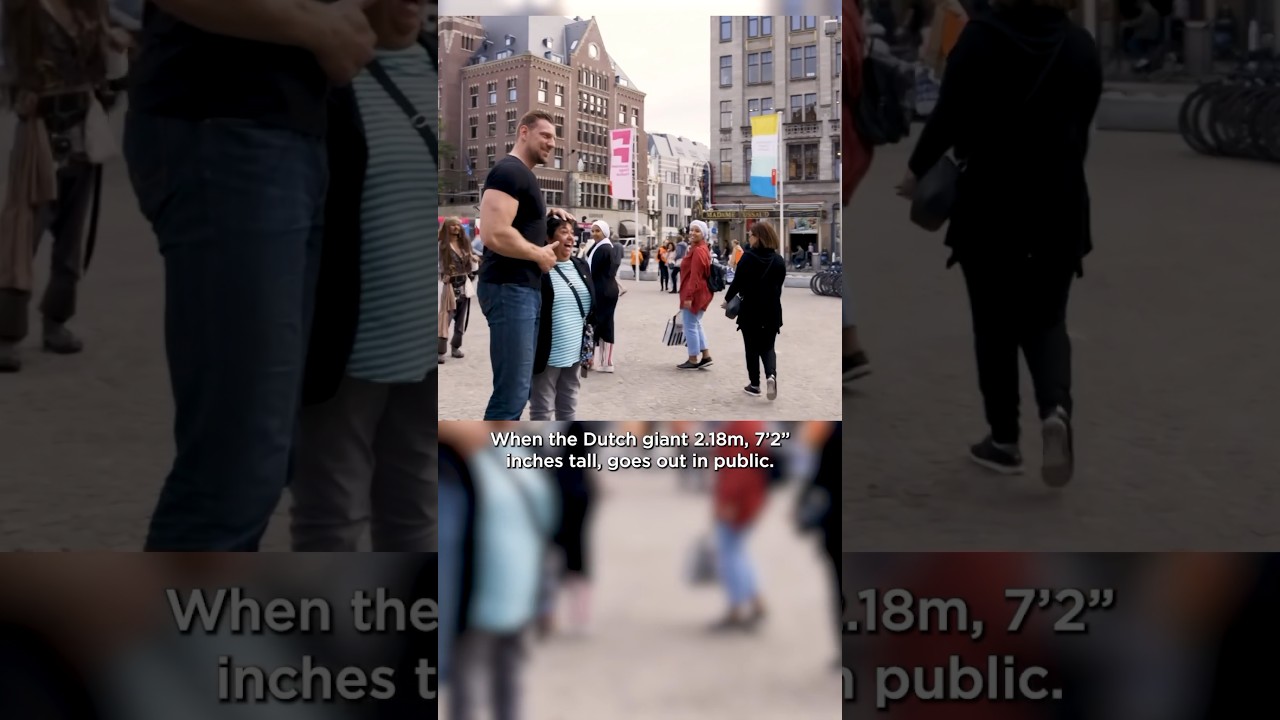 The tallest bodybuilder out in public Amsterdam #thedutchgiant #giant #amsterdam