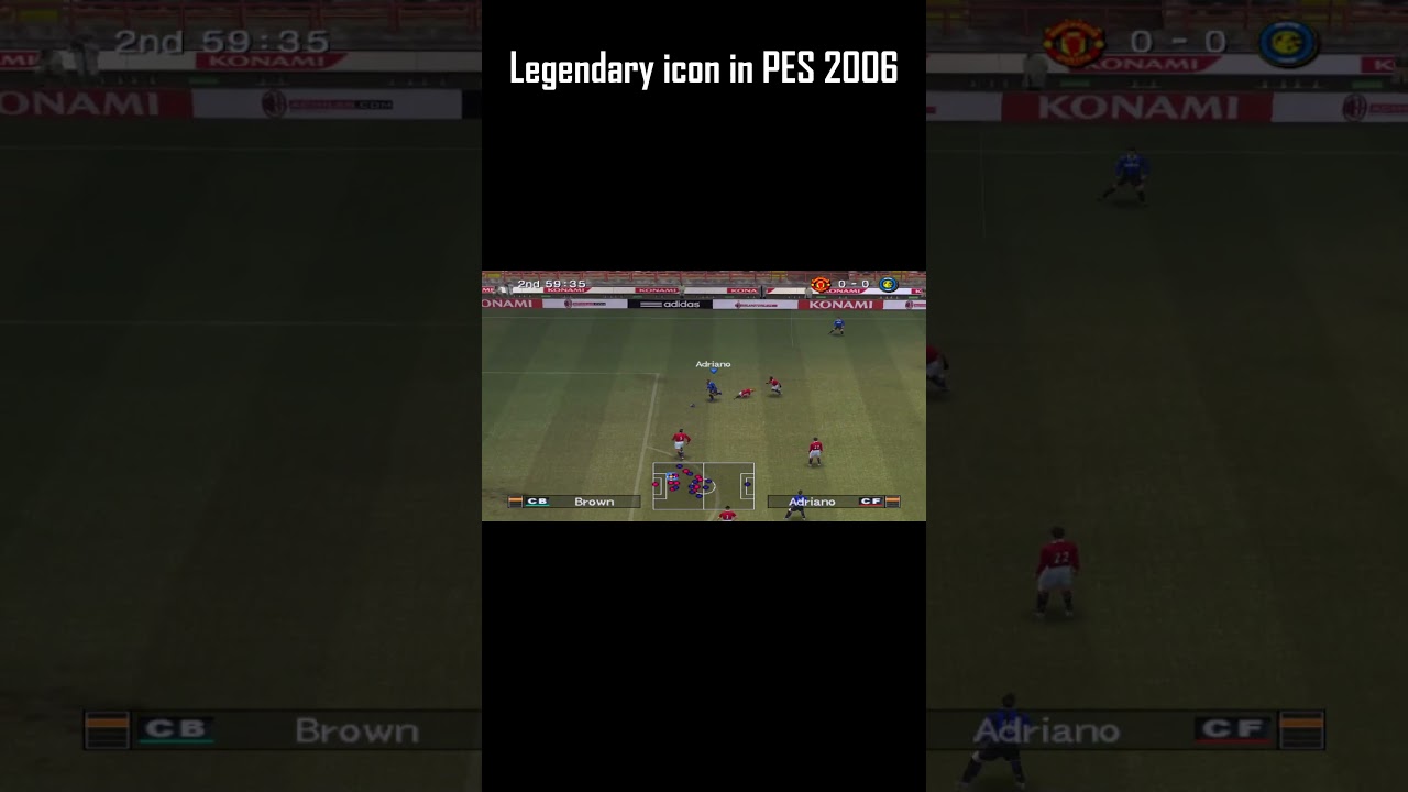 Legendary icon in PES 2006  #pes#pes6 #Adriano #football #konamifootball #fifa