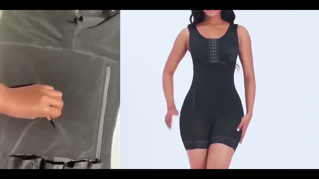 丨WaistDear Full Body Shaper Glue Zipper Open Crotch Lace