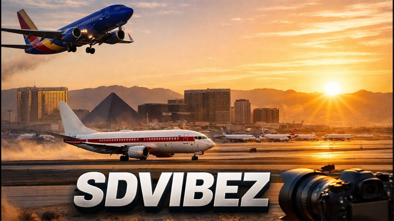 ☀️ Morning Rush at LAS | Heavy Departures & Desert Light