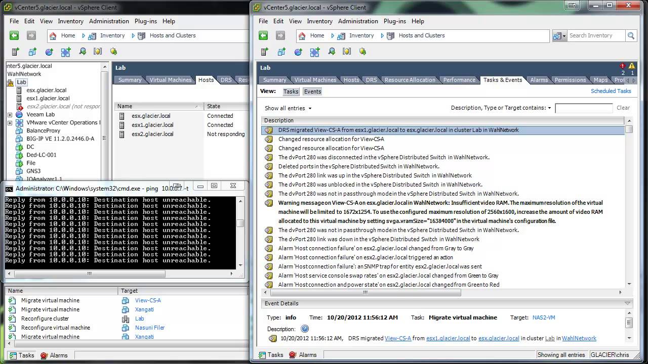 vSphere DRS Defragmentation During an HA Failover Event
