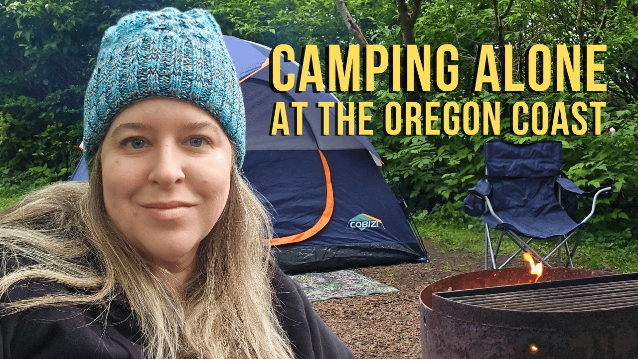 Solo Camping Oregon Coast | Campfire Nachos & Cape Lookout State Park 🌲