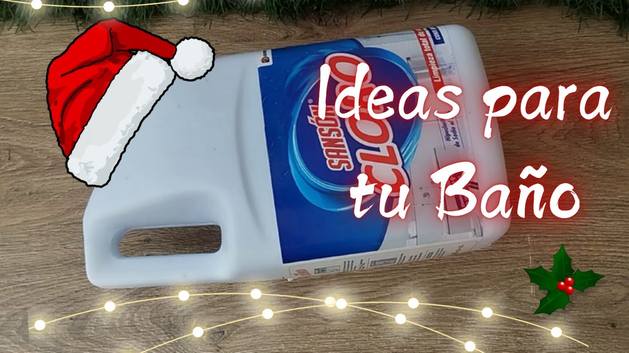 2 NUEVAS IDEAS PARA DECORAR TU BAÑO EN  NAVIDAD/IDEAS CON RECICLAJE/DIY CHRISTMAS DECOR/ARTESANATO.