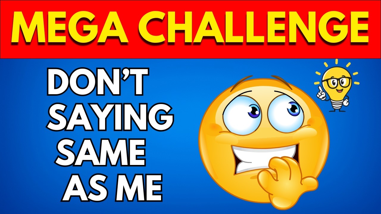 Avoid Saying The Same Thing As Me! 🤯 100 Round Mind Game