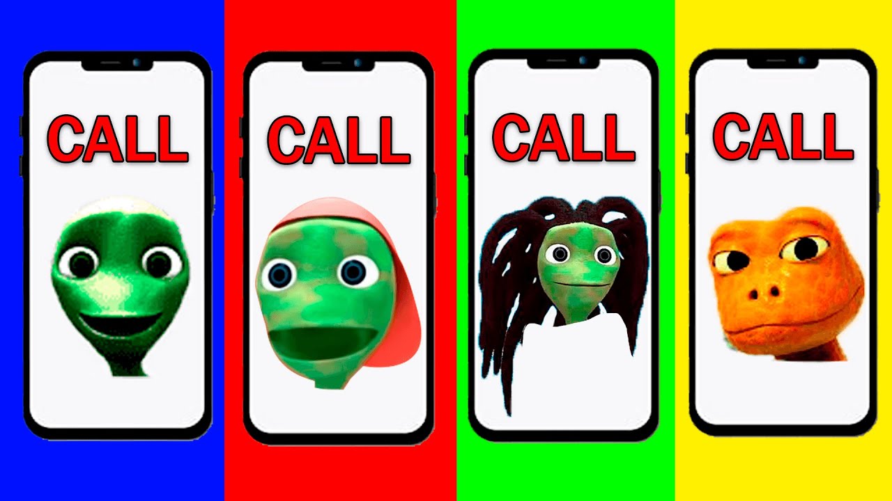 Wrong Eyes DAME TU COSITA and PATILA CHALLENGE Alien Green El Chombo Dance Wrong Heads Yeşil Uzayl
