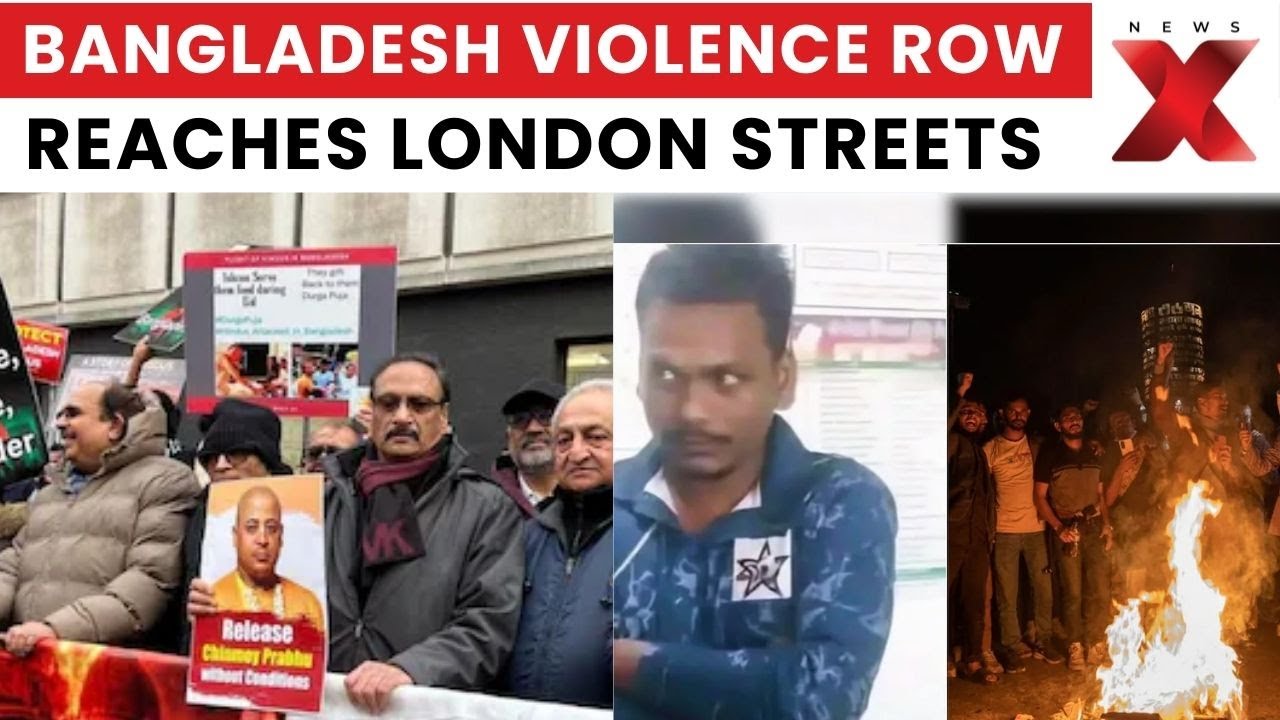 Bangladesh Protests: London Rally Demands End To Attacks On Religious Minorities In Ba'desh | NewsX