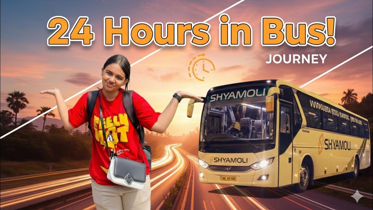 Living in A Bus 24 Hour Challenge | Bus Journey Banglore To Bhubaneswer |#learnwithpriyanshi